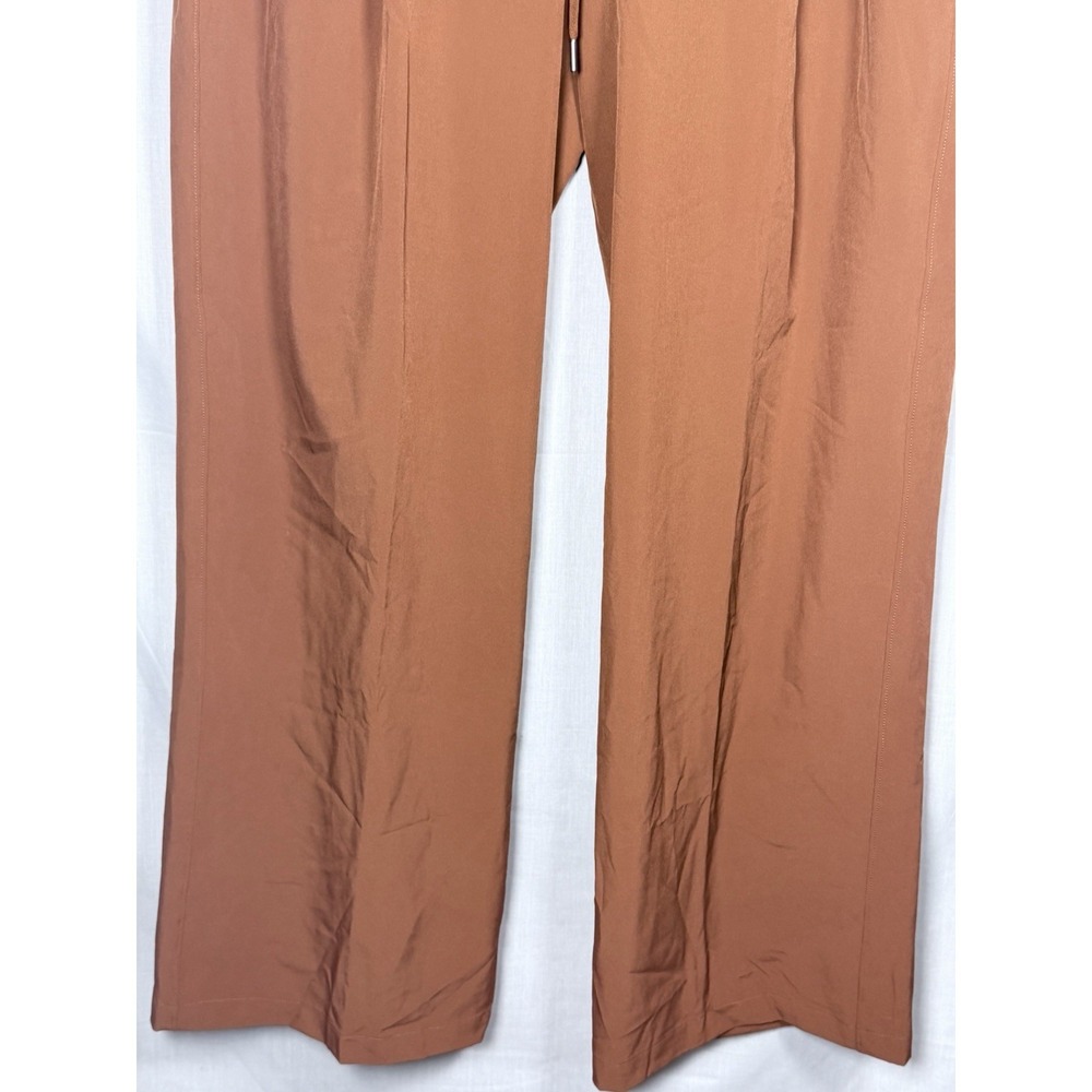 CALIA TrueLight Wide Leg Pants L Brown Rocky Mountain Mid Rise Travel - Picture 5 of 10